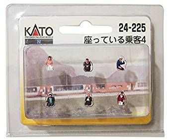 KATO 24-225 Figure Passenger Sitting 6pcs - BanzaiHobby