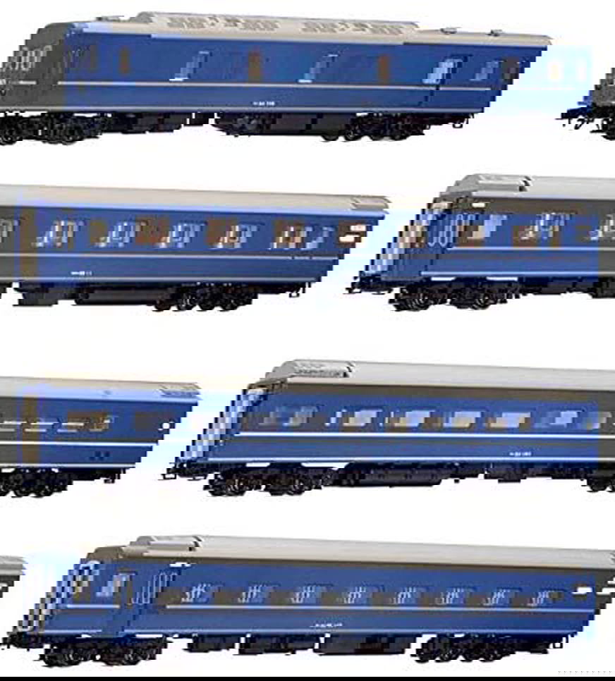 KATO 3-510 Series 24-25 Express Sleeper Passenger Car 4-Car Set - BanzaiHobby