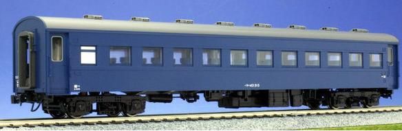 KATO Suha 43 Passenger Car, Blue - BanzaiHobby