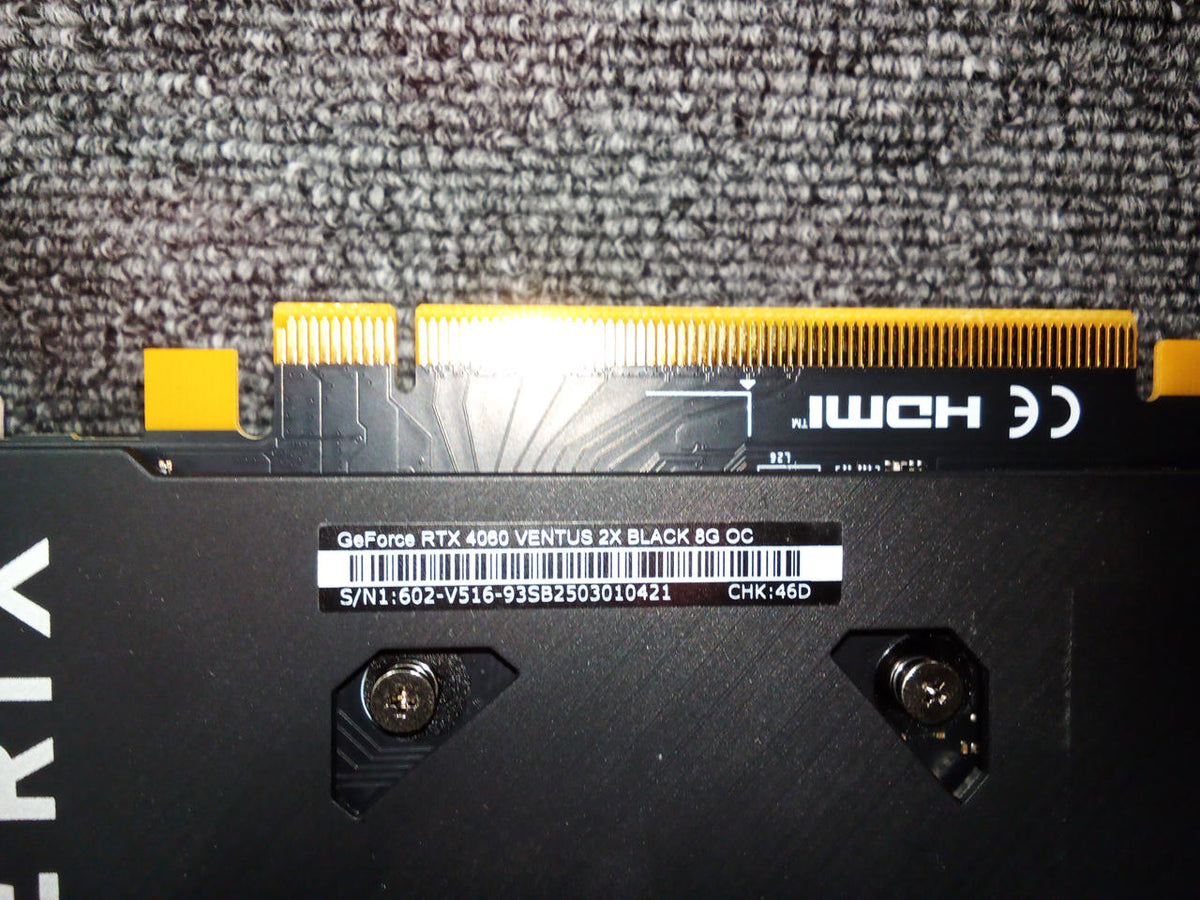 MSI Graphics Card RTX4060 VENTUS 2X BLACK 8GB OC
