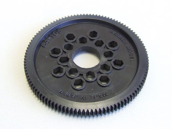 Kawada S64108R 64P 108T Super Tough Spur Gear (Inner Diameter 10) - BanzaiHobby