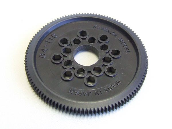 Kawada S64116R 64P 116T Super Tough Spur Gear (Inner Diameter 10) - BanzaiHobby