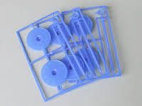 Kawada SK8B Wheel Holder Blue 3pcs - BanzaiHobby