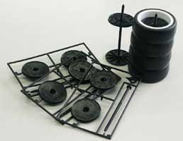 Kawada SK8K Wheel Holder Black 3pcs - BanzaiHobby