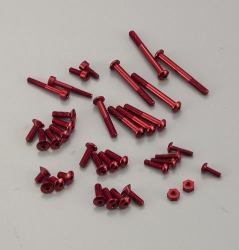 Ko Propo 10534 EX-1 KIY Aluminum Screw Set Red - BanzaiHobby