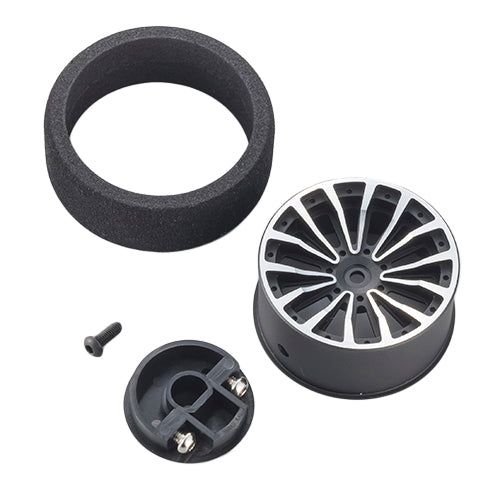 Ko Propo 10568 Aluminium Steering Wheel 2 (Black Verson) - BanzaiHobby