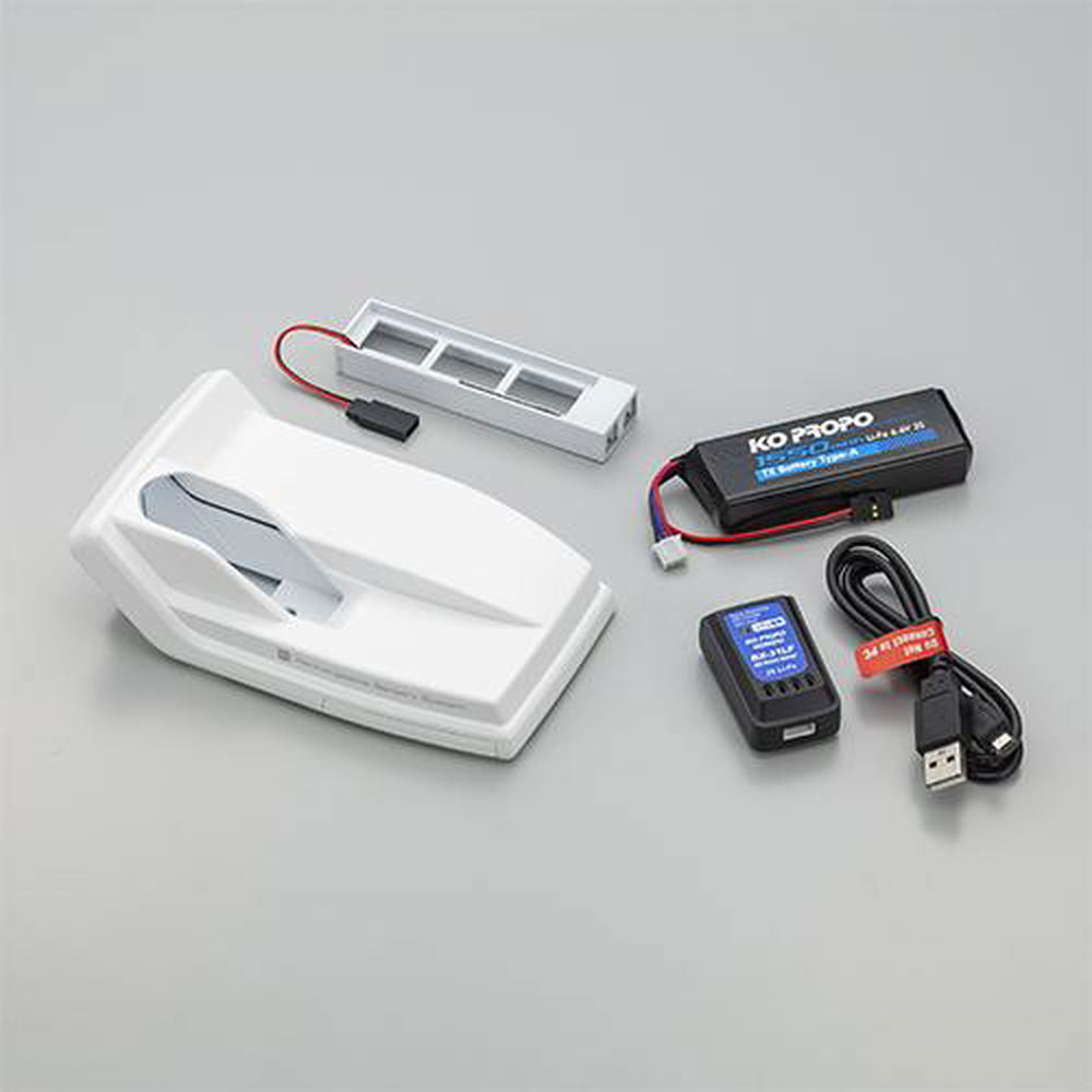 Ko Propo 10678 Battery Stand Unit BT Set 3 (White Version) - BanzaiHobby