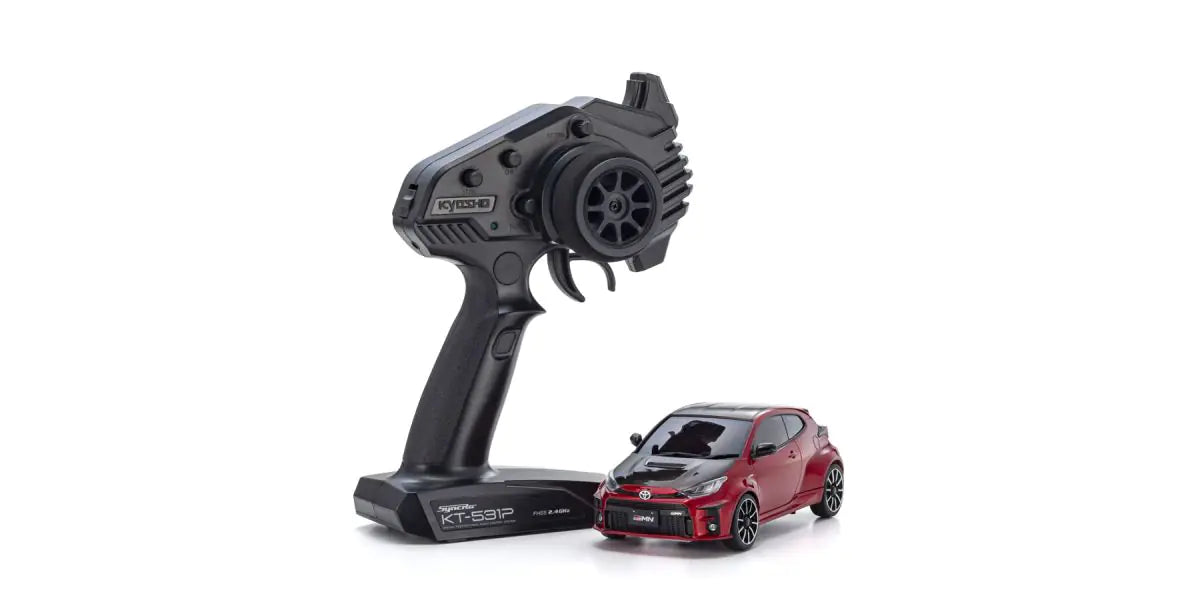 Kyosho 32648MR MINI-Z AWD Toyota GRMN YARIS Rally PACKAGE Emotional Red II - BanzaiHobby
