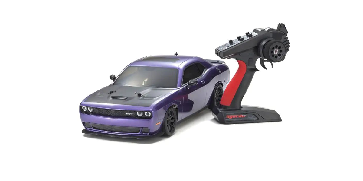 Kyosho 34415T1C FAZER Mk2 FZ02L Series readyset DODGE Challenger SRT Hellcat Plam Crazy Purple - BanzaiHobby