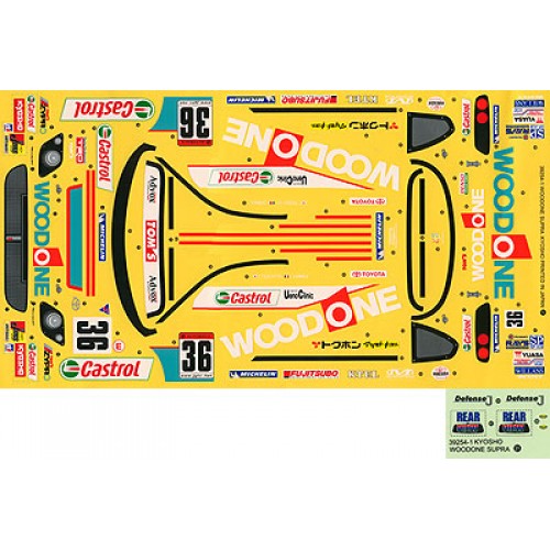 Kyosho 39254-1 Sponsor Decal Woodone Supra - BanzaiHobby