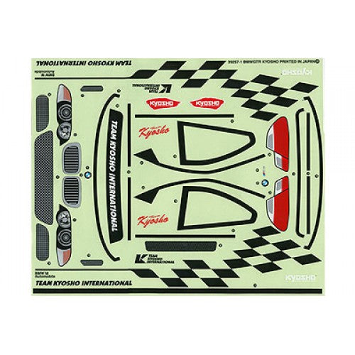 Kyosho 39257-1 Sponsor Decal BMW M3 GTR - BanzaiHobby