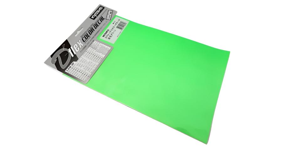 Kyosho 96702KG D Flex Decal Fluorescent Green - BanzaiHobby