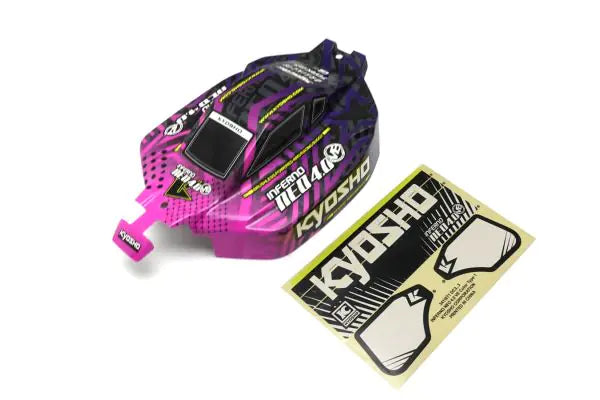 Kyosho IFB122PB INFERNO NEO4.0 VE T1 Decoration Body Set (Pink/Blue) - BanzaiHobby