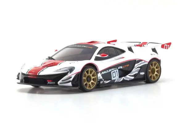 Kyosho MZP253WR ASC MR03W-MM McLaren P1 GTR White/Red - BanzaiHobby