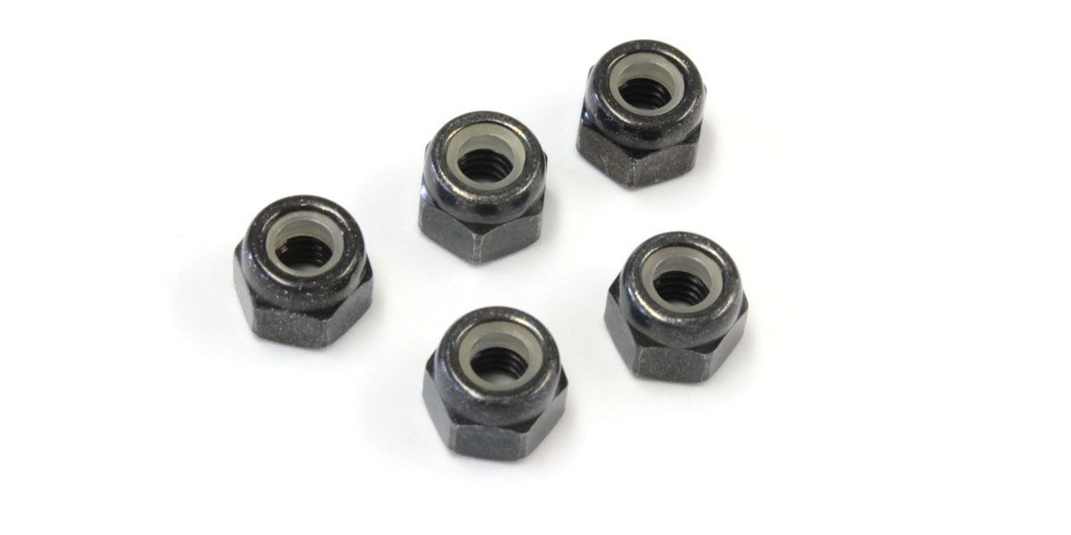 Kyosho 1-N4055N Nut(M4x5.5) Nylon (5pcs) - BanzaiHobby