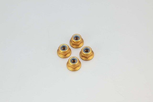 Kyosho 1344 DIS - M4 AL-Nylon Nut(Gold) - BanzaiHobby
