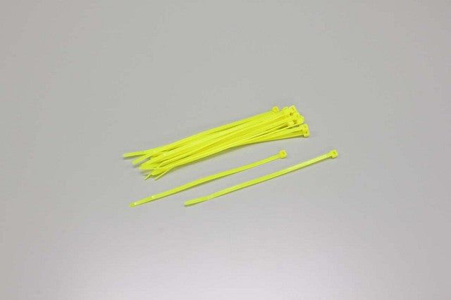 Kyosho 1700KY Fluorescent Yellow Zip Ties (S) - BanzaiHobby
