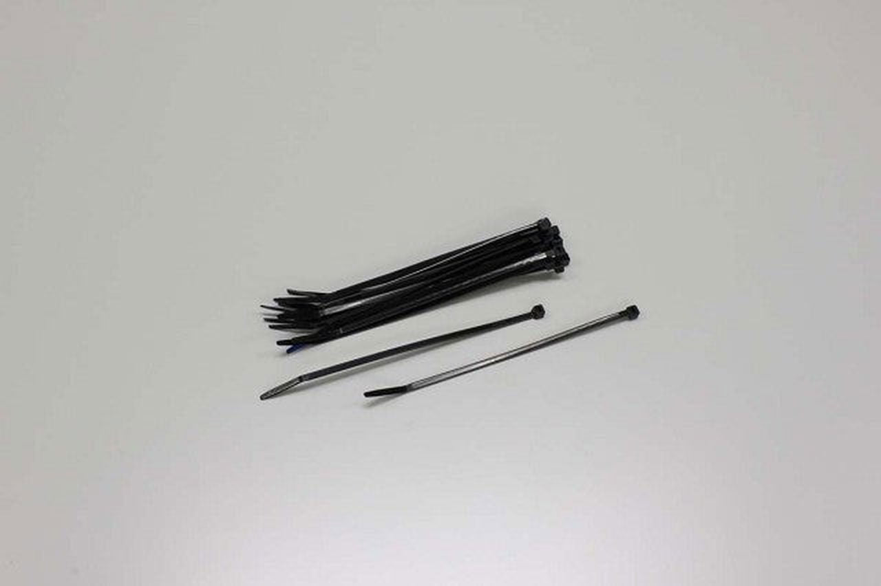 Kyosho 1701BK Black Zip Ties (M) - BanzaiHobby