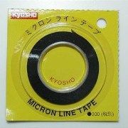 Kyosho 1841BK Micron Line Tape 1.0 Black - BanzaiHobby