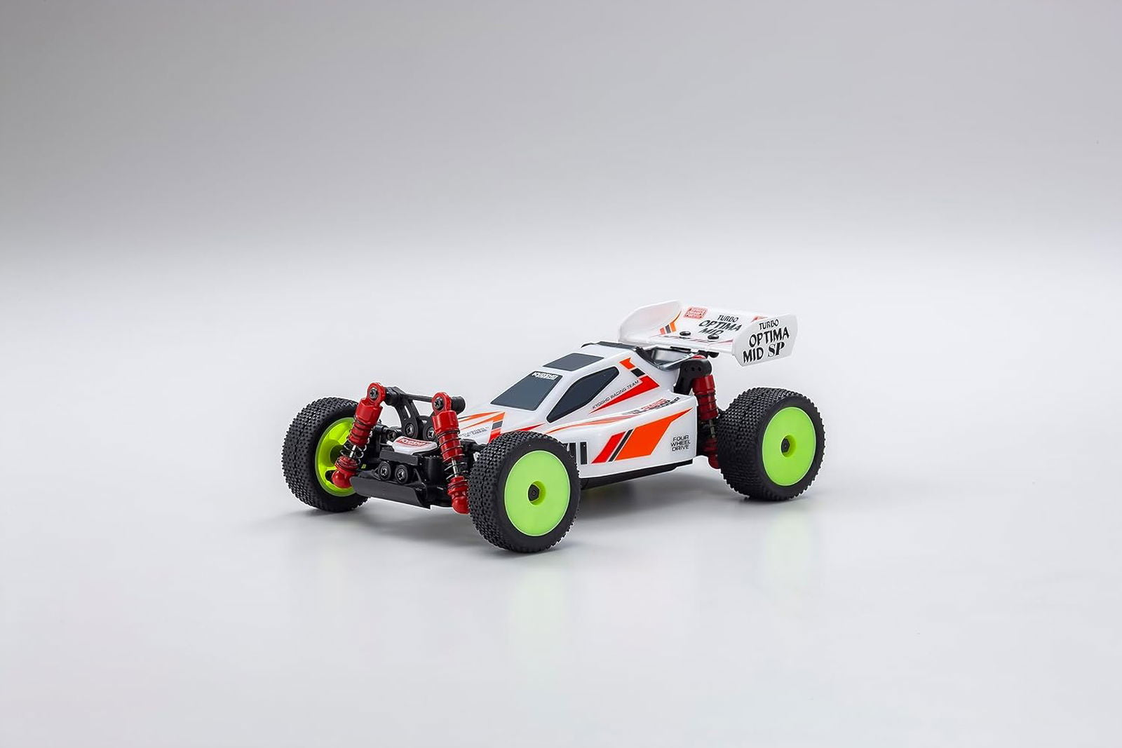 Kyosho 32095W MINI-Z Buggy Readyset TURBO OPTIMA Mid Special White - BanzaiHobby