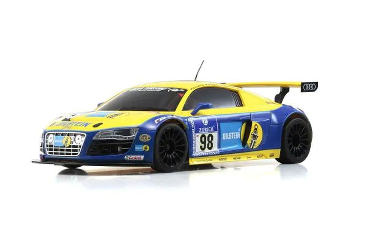Kyosho 32329BT MINI-Z RWD Series Ready Set Audi R8 LMS Phoenix Racing NBR 2010 #98 - BanzaiHobby