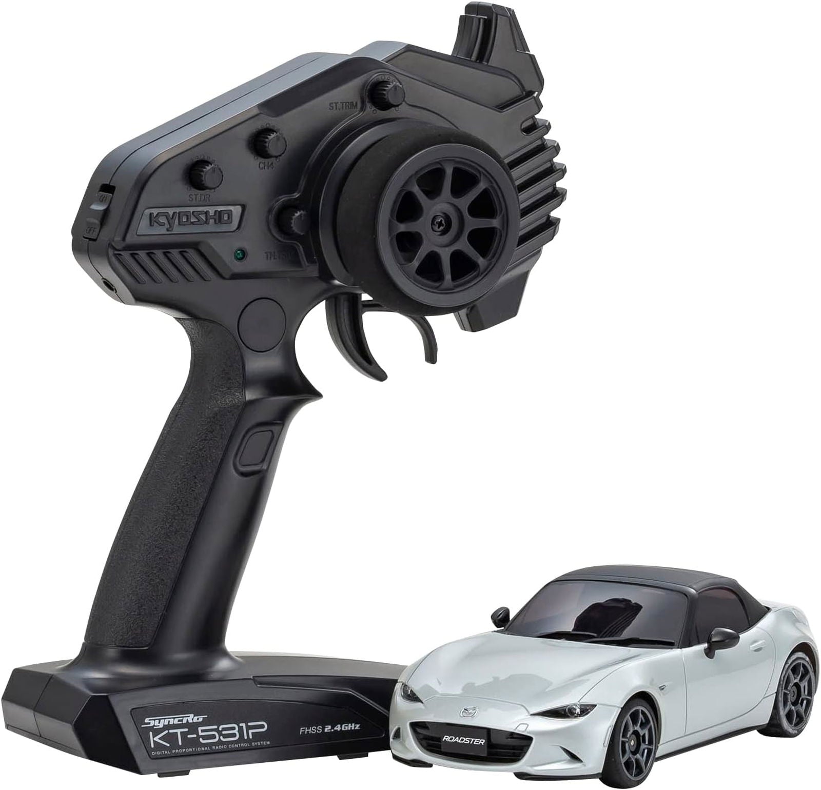 Kyosho 32341PW MR03RWD Mazda Roadster Pearl White - BanzaiHobby