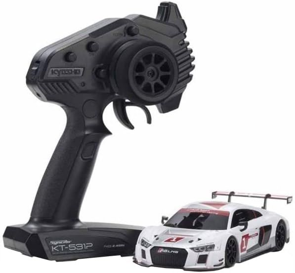 Kyosho 32344AS MR03RWD Audi R8 LMS 2015 White - BanzaiHobby