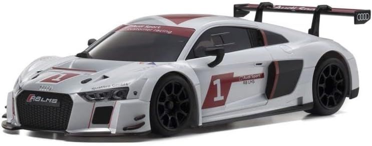 Kyosho 32344AS MR03RWD Audi R8 LMS 2015 White - BanzaiHobby