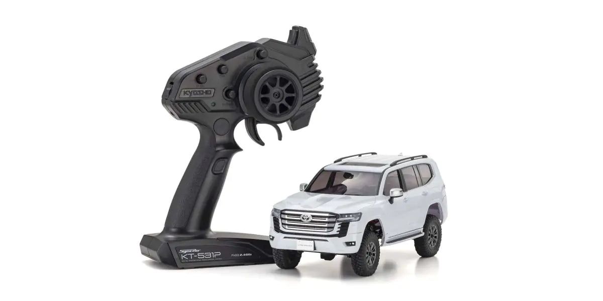 Kyosho 32533PW MINI-Z 4x4 readyset Toyota LAND CRUISER 300 Precious White - BanzaiHobby