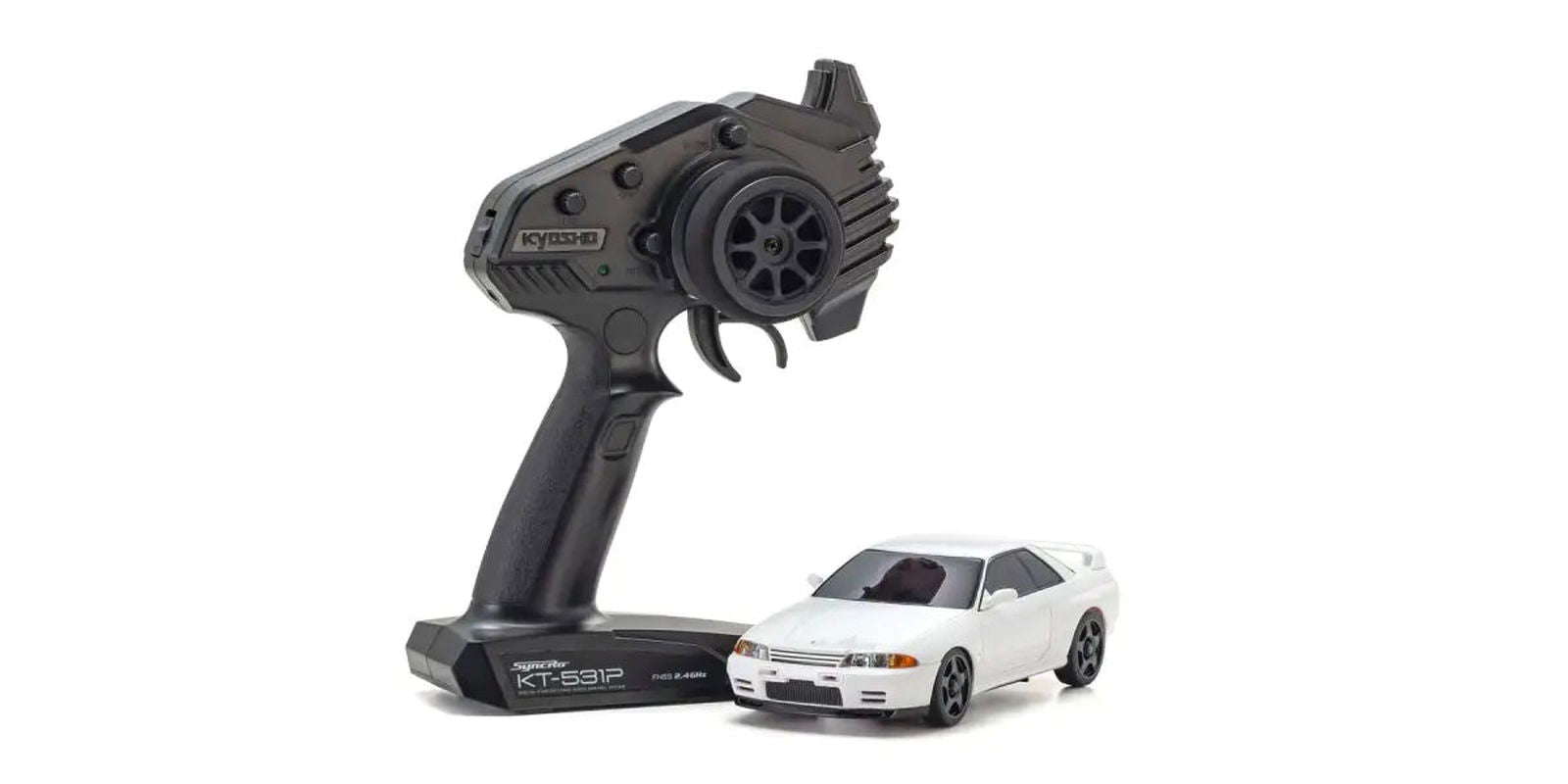 Kyosho 32639W MINI-Z AWD NISSAN SKYLINE GT-R N1 Version (R32) White - BanzaiHobby