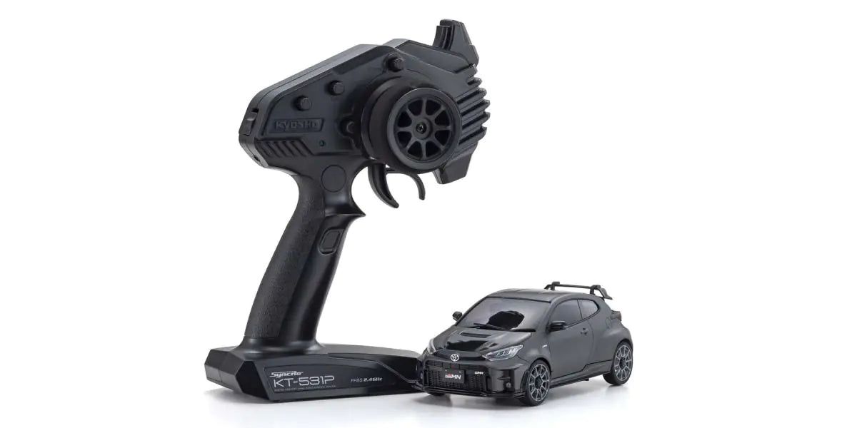 Kyosho 32640GM MINI-Z AWD Toyota GRMN YARIS CIRCUIT PACKAGE Gun Metallic - BanzaiHobby