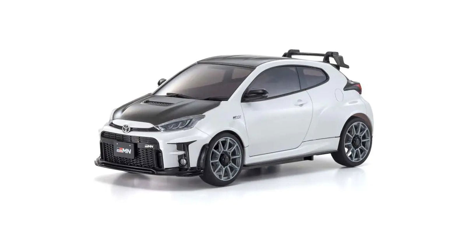 Kyosho 32640PW MINI-Z AWD Toyota GRMN YARIS CIRCUIT PACKAGE White Pearl - BanzaiHobby