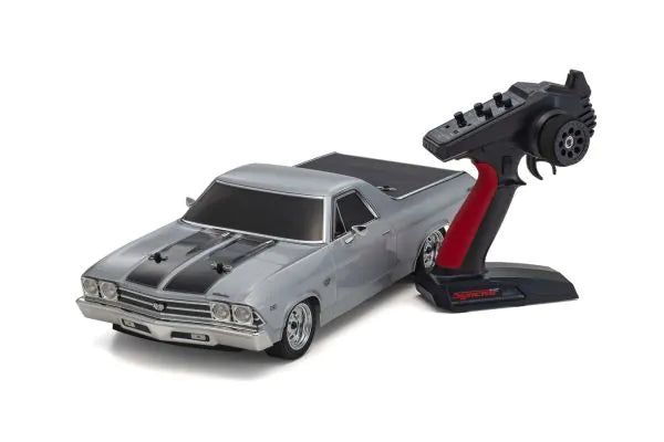 Kyosho 34419T2 1:10 Scale Radio Controlled Electric Powered 4WD FAZER Mk2 FZ02L Series readyset 1969 Chevy® El Camino® SS 396® Cortez Silver - BanzaiHobby