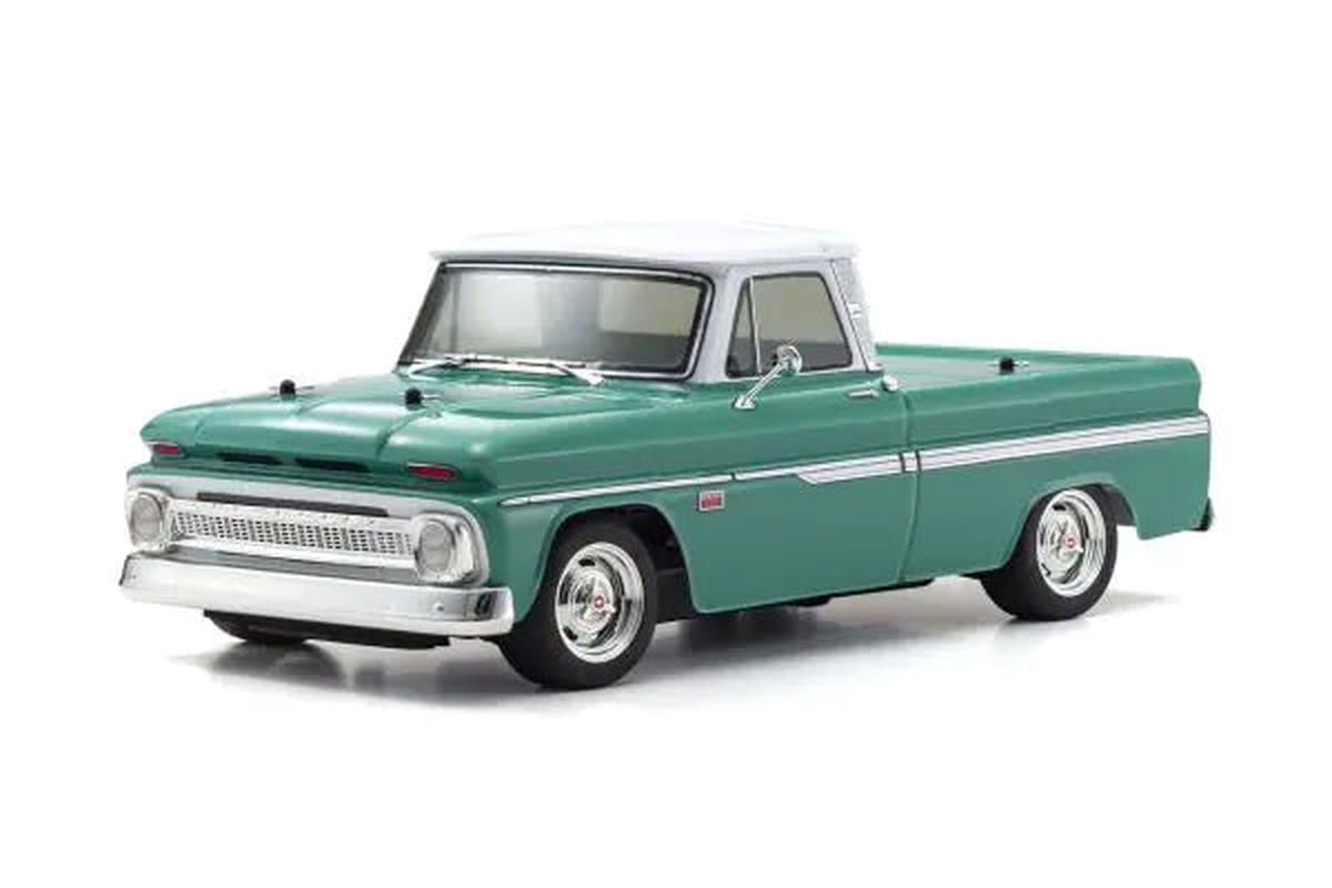 Kyosho 34435T1 1:10 Scale Radio Controlled Electric Powered 4WD FAZER Mk2 FZ02L Series readyset 1966 Chevy® C10 Fleetside Pickup Light Green - BanzaiHobby