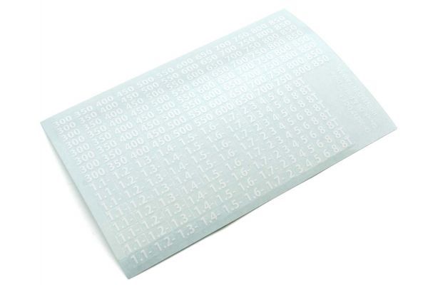 Kyosho 36372W Shock Oil Decal (White) - BanzaiHobby