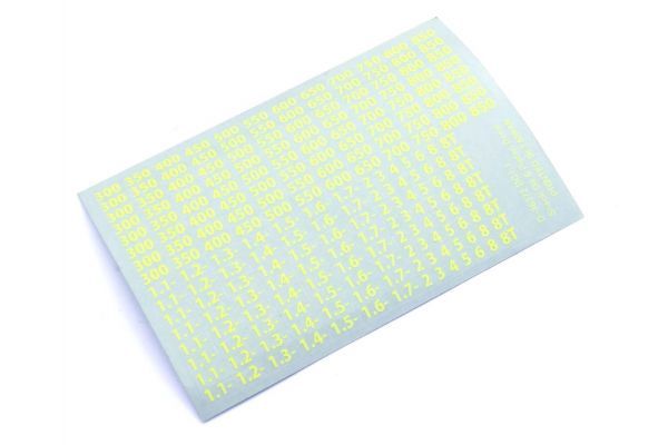 Kyosho 36372Y Shock Oil Decal (Yellow) - BanzaiHobby