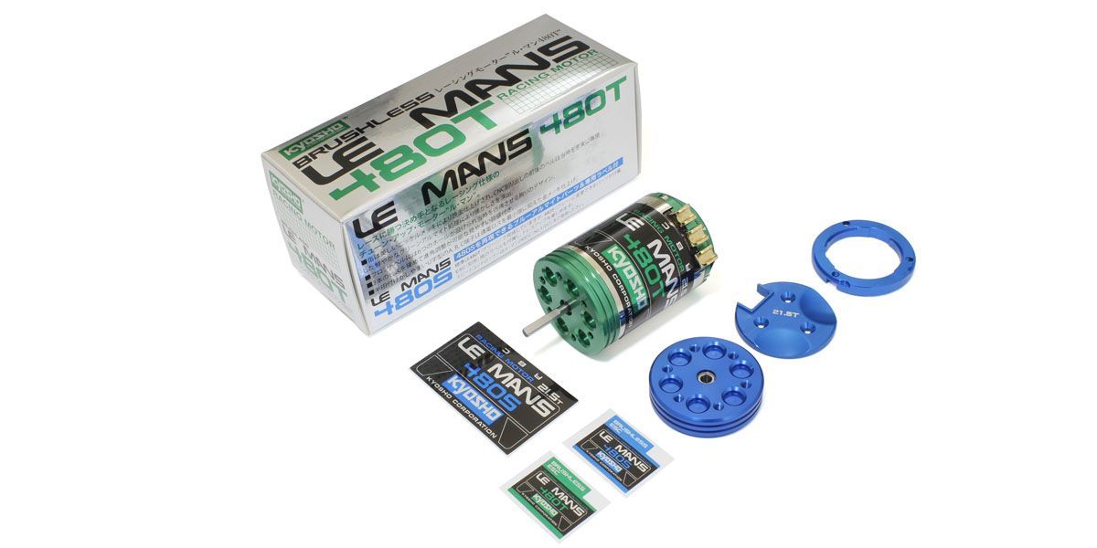 Kyosho 37033 Le Mans 480T Brushless Motor 21.5T (inc 480s Parts) - BanzaiHobby