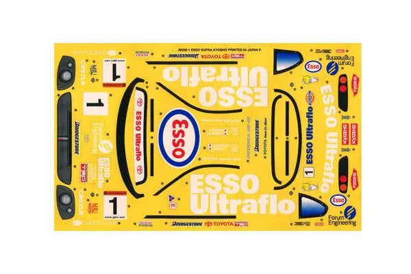 Kyosho 39250-1 Decal Set(ESSO Ultraflo Supra)for Pu - BanzaiHobby