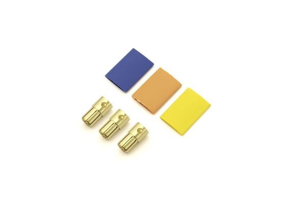 Kyosho 70601-01 6.5mm European Connector Golden 3pcs - BanzaiHobby