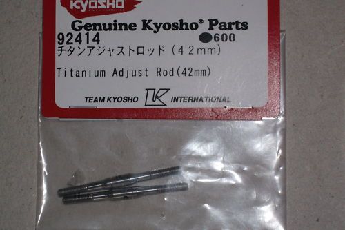 Kyosho 92414 42mm Titanium Adjustable Rod Set (2) - BanzaiHobby
