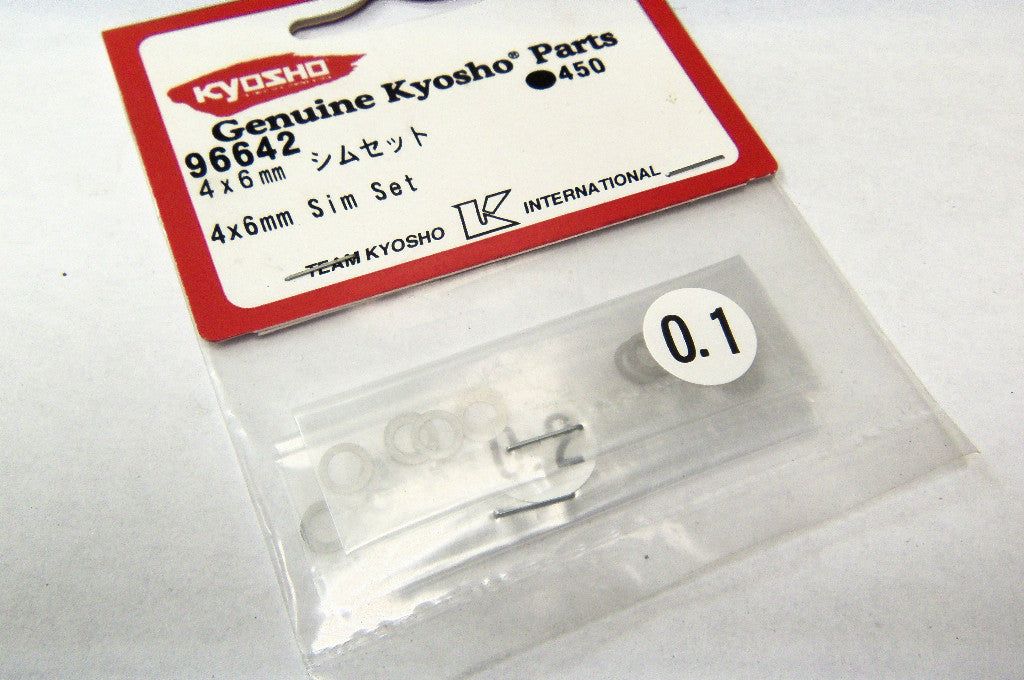 Kyosho 96642 4x6 mm Shim Set 0.1 0.2 0.3 30 pcs. - BanzaiHobby