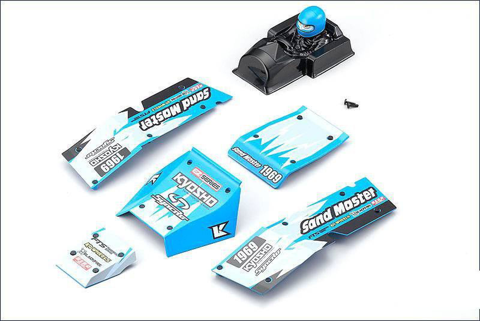 Kyosho EZ005BL Body Parts Set (Blue Sand Master) - BanzaiHobby