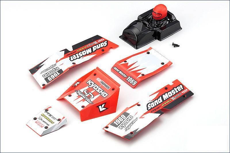 Kyosho EZ005R Body Parts Set (Red Sand Master) - BanzaiHobby