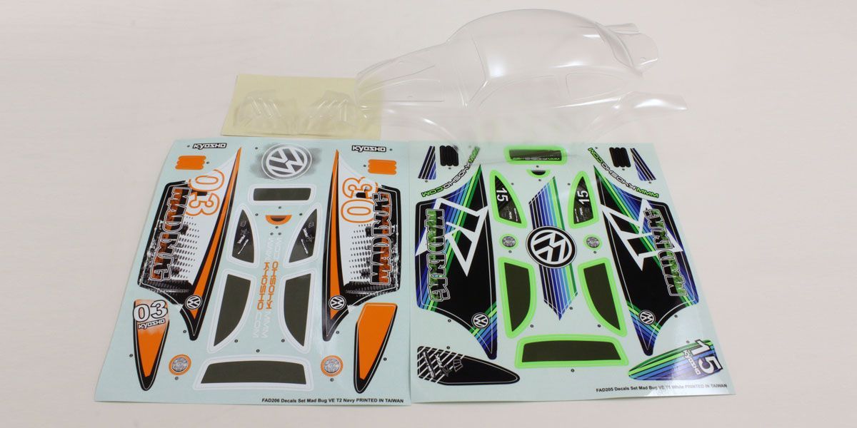 Kyosho FAB305 Clear Body Set (MAD BUG VE) - BanzaiHobby