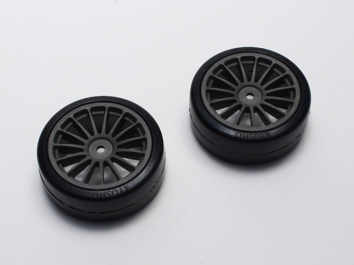 Kyosho FAT302GM Drift Tire Gun Metal 2pcs - BanzaiHobby