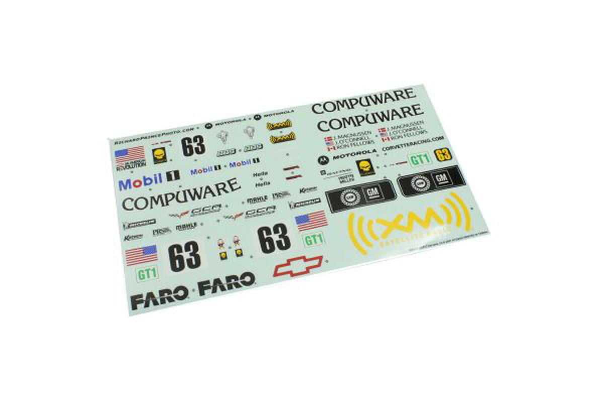 Kyosho IGB152-1 Sponsored Decals (Chevrolet Corvette C6-R 2007) - BanzaiHobby