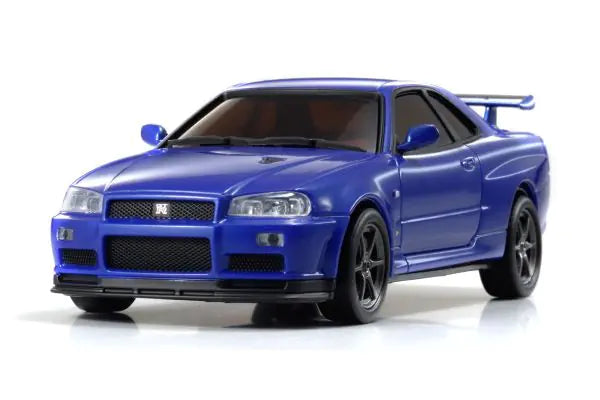 Kyosho DNX401MB NISSAN SKYLINE GT-R V-SpecII Nur (R34) Metallic Blue - BanzaiHobby