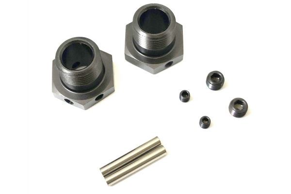 Kyosho IFW625N Wheel Hub (Narrow/Gunmetal/2pcs/MP10) - BanzaiHobby