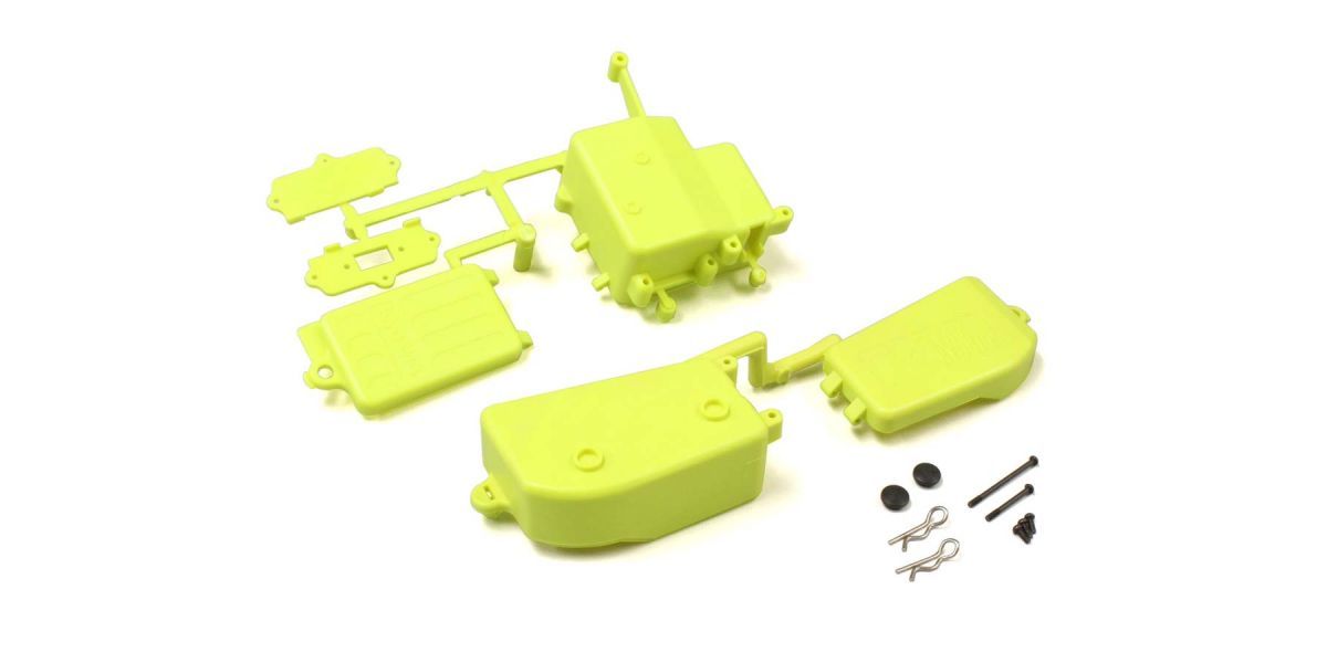 Kyosho IFF001KYB Battery&Receiver Box Set(F-Yellow/MP10/MP9) - BanzaiHobby