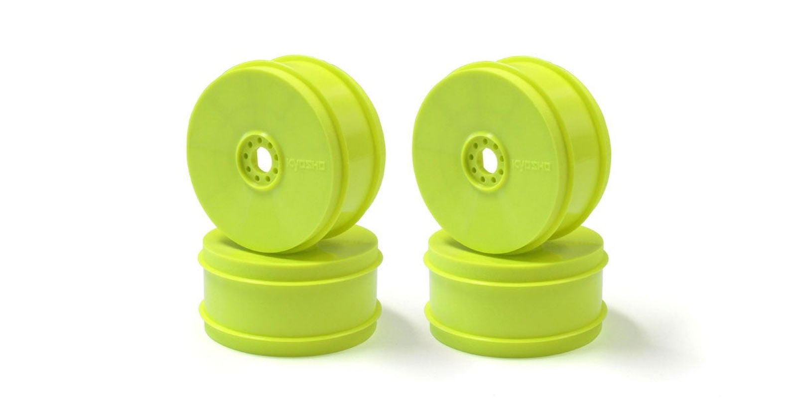 Kyosho IFH006KY-H Hard Dish Wheel 4pcs/F-Yellow/MP9 TKI4 - BanzaiHobby